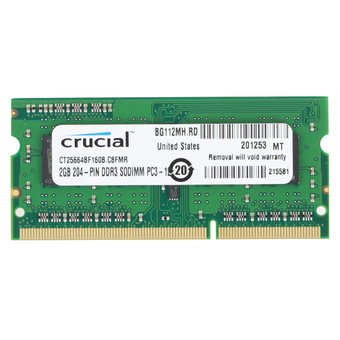  ОЗУ Crucial CT25664BF160B SO-DIMM DDR3-1600 2GB PC3-12800 CL11, retail 