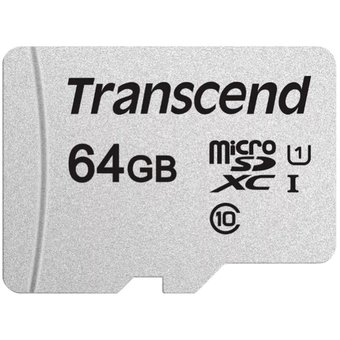  Карта памяти Transcend microSDXC 300S 64GB Class10 UHS-I U1 (TS64GUSD300S) 