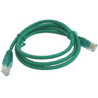  Патч-корд Cablexpert PP12-2M/G UTP5e, 2 м, литой, многожильный, биметалл CCA, 26AWG, PVC, зелёный 