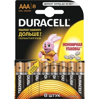  Батарейка Duracell LR03/8BL 