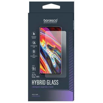  Защитное стекло Hybrid Glass для Xiaomi Redmi Note 8 Pro, Borasco 