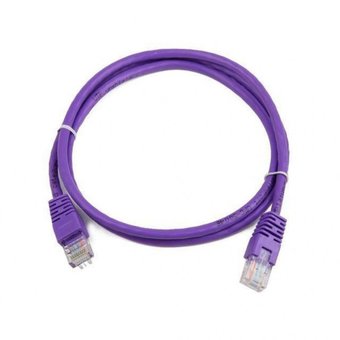  Патч-корд Cablexpert PP12-1M/V UTP5e, 1 м, литой, многожильный, биметалл CCA, 26AWG, PVC, фиолетовый 