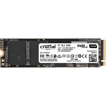  SSD Crucial CT1000P1SSD8 PCI-E x4 1000Gb P1 M.2 2280 