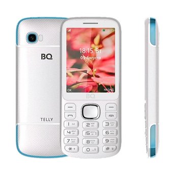  Мобильный телефон BQ BQM-2808 Telly белый/голубой 