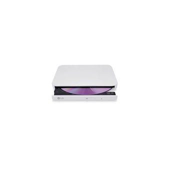  ODD ext DVD±RW LG Ultra Slim Portable GP95 White + переходник MicroUSB(B)/USB(Type-C)), USB2.0, M-Disc, 14 mm, Retail (GP95NW70) 
