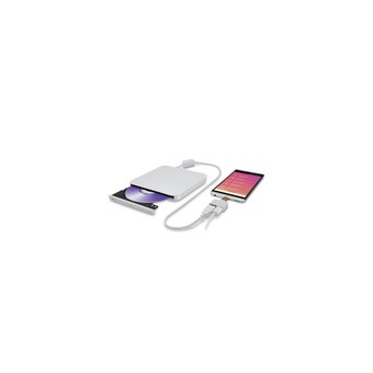  ODD ext DVD±RW LG Ultra Slim Portable GP95 White + переходник MicroUSB(B)/USB(Type-C)), USB2.0, M-Disc, 14 mm, Retail (GP95NW70) 