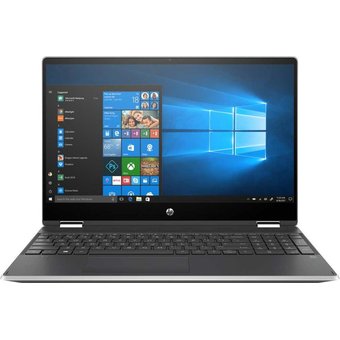  Ноутбук HP Pavilion x360 15-dq0000ur (6PS44EA) i3 8145U/4Gb/1Tb/iOpt16Gb/UHD Graphics 620/15.6"/IPS/Touch/FHD/Win10/silver 