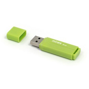  USB-флешка 8GB Mirex Line, USB 2.0 Зеленый 