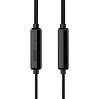  Наушники Borofone BM28 Tender sound universal earphones with mic, black 