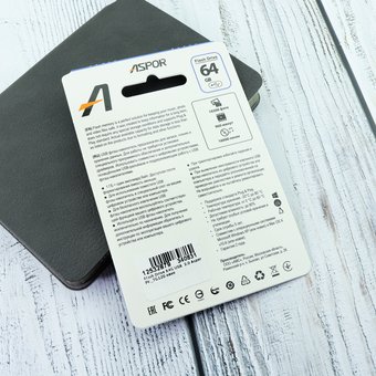  USB-флешка 64G USB 2.0 Aspor PK-TG120 нано 
