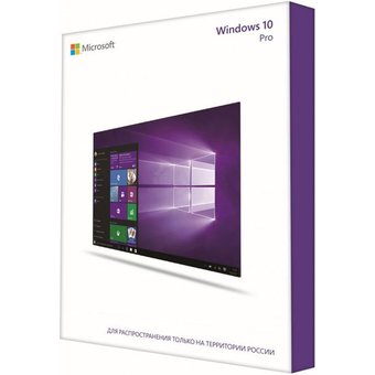 ПО Microsoft Windows 10 Pro, 1 ПК, 32/64-bit, Russian, Russia Only, UFD USB3.0, Box (FQC-10150) 