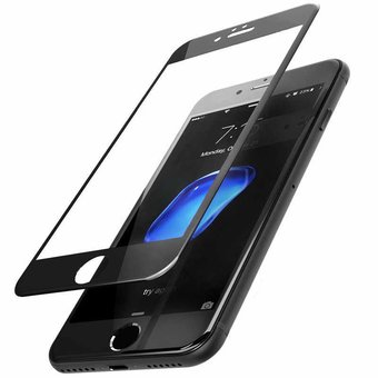  Защитное стекло 2,5D Матовое для Apple iPhone 7/8 Plus 0.3 мм, чёрное, тех.пак 