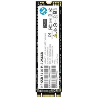  SSD HP S750 16L55AA#ABB 256GB M.2, SATA III, 3D TLC R/W - 560/520 MB/s 