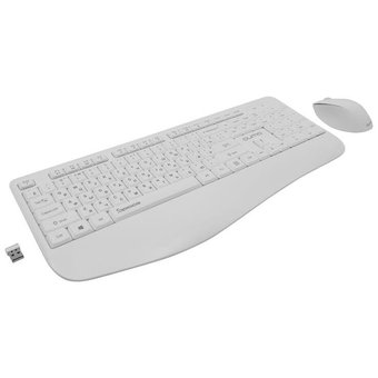  Комплект клавиатура и мышь QUMO Space White (30703) 