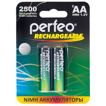  Аккумулятор Perfeo AA2500mAh/2BL 