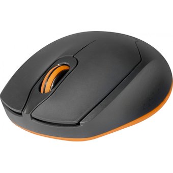  Мышь Defender Genesis MM-865 Gray+Orange, Wireless, 4 кн., 1600 dpi, USB 