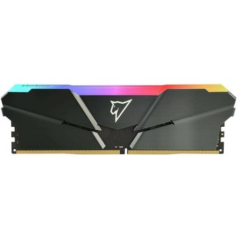  ОЗУ Netac Shadow RGB NTSRD4P36DP-16E DDR4 16GB (2x8GB) 3600MHz CL18 1.35V / NTSRD4P36DP-16E / Gray / with radiator 