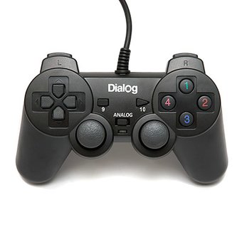  Геймпад Dialog GP-A11 Action - вибрация, 12 кнопок, USB, черный 