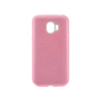  Чехол-накладка для Samsung J2 Core/J260F Омбре с блестками pink 