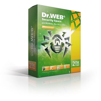  ПО Dr.Web Security Space (КЗ), 2 ПК/2 года либо 1 ПК/4 года, DVD, коробка (BHW-B-24M-2-A3) 