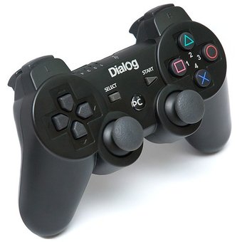  Геймпад Dialog GP-A17 Gan-Kata - вибрация, 12 кнопок, PC USB/PS3, черный 