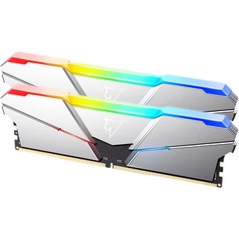  ОЗУ Netac NTSRD5P48DP-32S DDR5 DIMM 32Gb (16Gbx2), 4800Mhz, RGB, CL40, Silver 