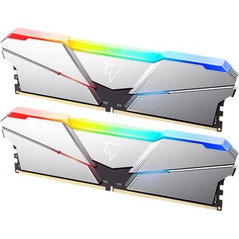  ОЗУ Netac NTSRD5P48DP-32S DDR5 DIMM 32Gb (16Gbx2), 4800Mhz, RGB, CL40, Silver 