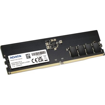  ОЗУ ADATA AD5U480016G-S 16GB DDR5 4800 UDIMM, CL40, 1.1V 
