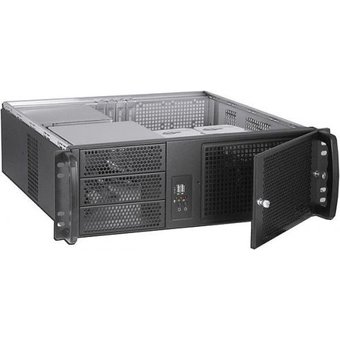  Корпус Procase EM338F-B-0 Корпус 3U Rack server case,съемный фильтр, черный, без блока питания, глубина 380мм, MB 12"x9.6" 
