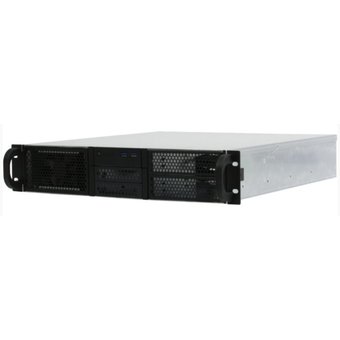  Корпус Procase RE204-D2H5-M-48 2U server case,2x5.25+5HDD,черный,без блока питания(PS/2,mini-redundant),глубина 480мм,mATX 9.6"x9.6" 