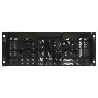  Корпус Procase RE411-D11H0-A-45 4U server case,11x5.25+0HDD,черный,без блока питания,глубина 450мм,MB ATX 12"x9,6" 