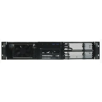  Корпус Procase RE204-D2H5-M-48 2U server case,2x5.25+5HDD,черный,без блока питания(PS/2,mini-redundant),глубина 480мм,mATX 9.6"x9.6" 