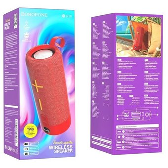 Портативная колонка Borofone BR24 Fashion sports, red   Портативная колонка Borofone BR24 Fashion sports, red