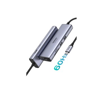  Адаптер UGreen CM511 (60384) USB-C Multifunction Adapter with PD Chargingсерый космос 