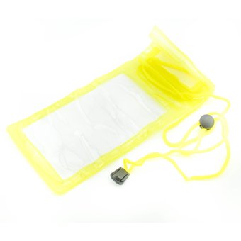  Чехол водонепроницаемый универсальный Waterproof желтый box 