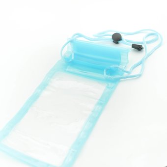  Чехол водонепроницаемый универсальный Waterproof синий box 