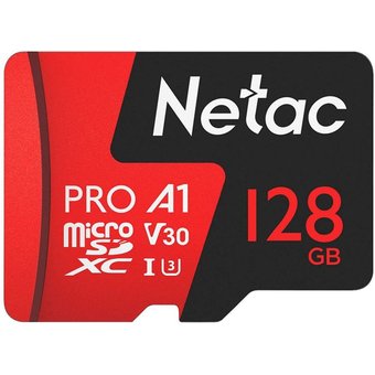  Карта памяти Netac P500 Extreme Pro 128GB NT02P500PRO-128G-S retail version w/o SD adapter 