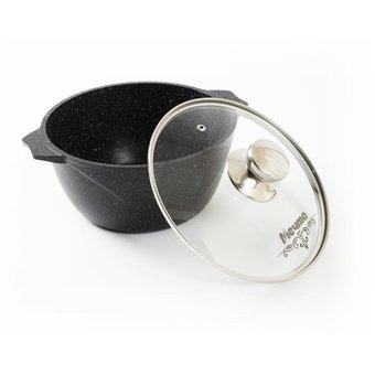  Кастрюля МЕЧТА 45802И Гранит black Induction Pro 5л 