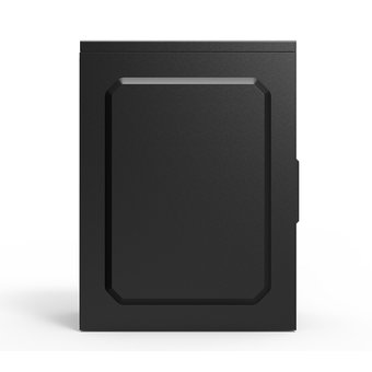  Корпус CBR PCC-MATX-MX08-WPSU mATX Minitower MX08, без БП, 2*USB 2.0, HD Audio+Mic, Black 