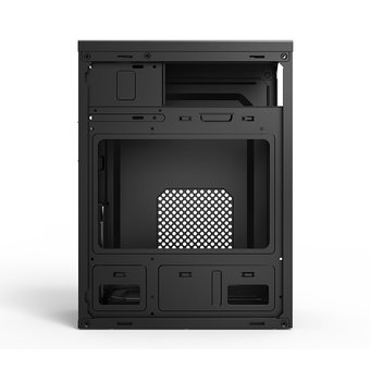  Корпус CBR PCC-MATX-MX08-WPSU mATX Minitower MX08, без БП, 2*USB 2.0, HD Audio+Mic, Black 