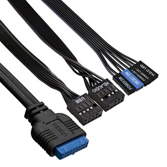  Корпус Exegate AA-442U2 (EX290174RUS) Miditower ATX, без БП, 1*USB+2*USB3.0, аудио, черный) 