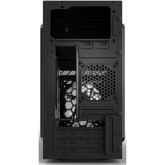  Корпус CBR PCC-MATX-RD850-450W mATX Minitower RD850, c БП PSU-ATX450-12EC, 2*USB 2.0, HD Audio+Mic, кабель питания 1.2м, Black 