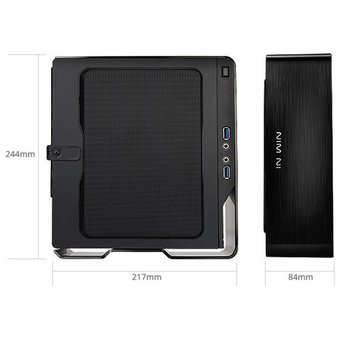  Корпус INWIN BQS696BL (Chopin) (6144632) 150w 80+Bronze, Mini-ITX, Black 