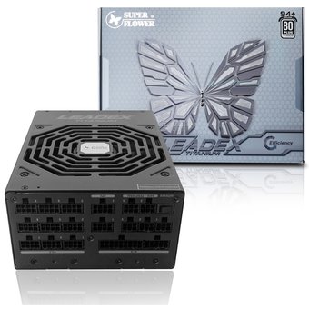  блок питания Super Flower (SF-1600F14HT) 1600 Ватт, ATX, 140mm, 14xSATA, 9xPCI-E(6+2), 5xPCI-E(6), APFC, 80+ Titanium, Full Modul 