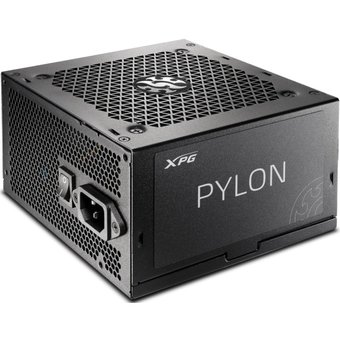  Блок питания ADATA XPG PYLON550B-BlackCOLOR (PYLON550B-BKCEU) чёрный (550 Вт, PCIe-2шт, ATX v2.31, Active PFC, 120mm Fan, 80 Plus Bronze) 