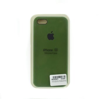  Чехол Silicone Case для iPhone 5/5s (Армейский Зелёный) (45) 