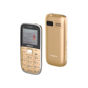  Мобильный телефон Maxvi B6 Gold 
