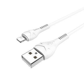  Дата-кабель HOCO X37 Cool power lightning 1м (белый) 