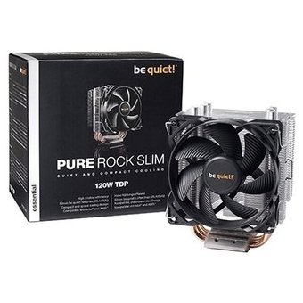  Охладитель BE QUIET! Pure Rock Slim, Multi-Sockets, 3 теплотрубки, TPD 120W, 4-pin PWM, fan Ф92x25mm, 2000rpm, 25,4dBA, 59.38 CFM,SB (sleeve bearing) 