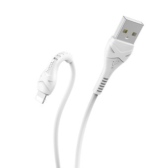 Дата-кабель HOCO X37 Cool power lightning 1м (белый) 